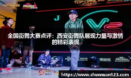 全国街舞大赛点评：西安街舞队展现力量与激情的精彩表现