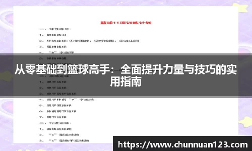 从零基础到篮球高手：全面提升力量与技巧的实用指南